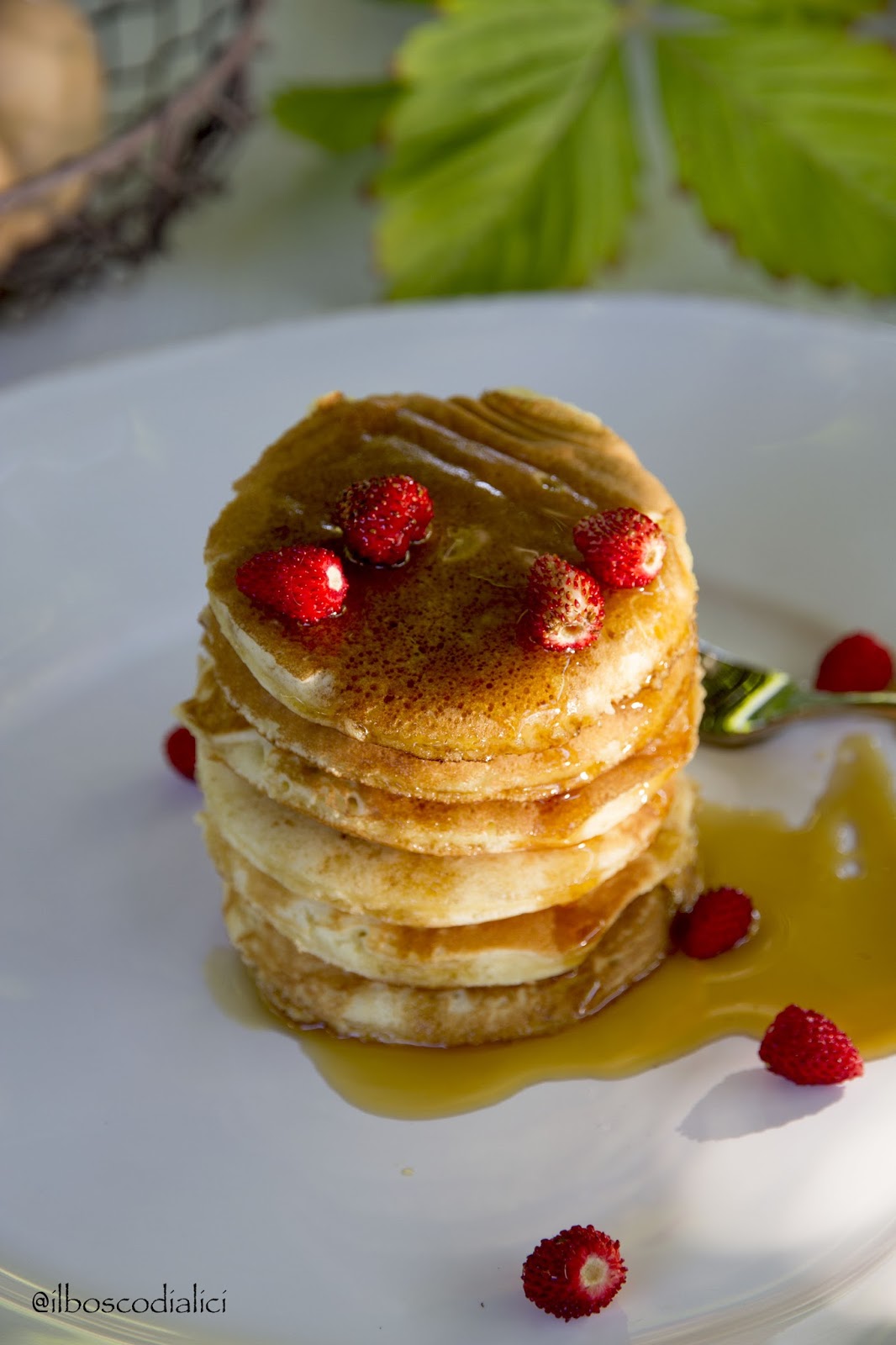 Al mattino quando sono di fretta preparo questi pancake: in un quarto d'ora  e sono pronti